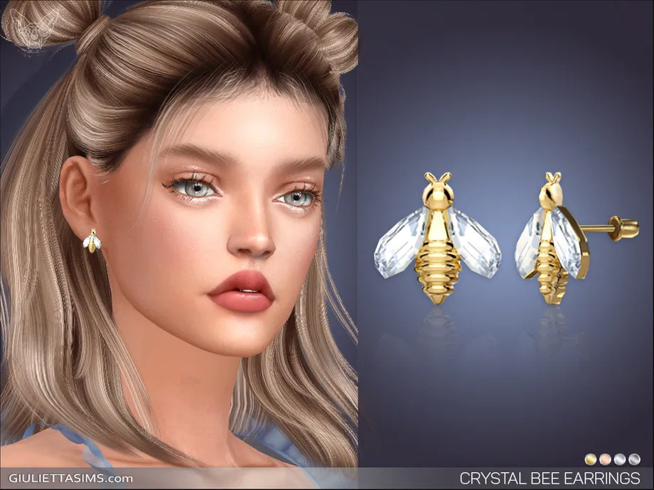 Crystal Bee Earrings