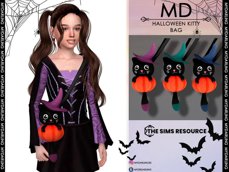 halloween kitty bag - child
