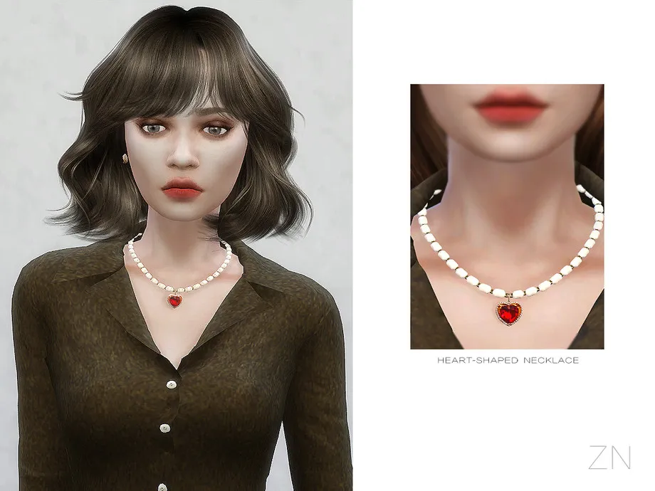 ZN-HEART-SHAPED NECKLACE