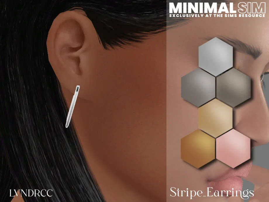 MinimalSim Stripe Earrings