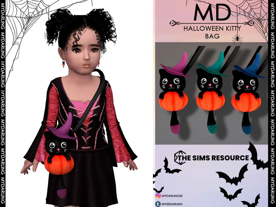 halloween kitty bag-toddler