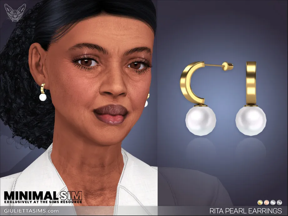 MinimalSim - Rita Pearl Earrings