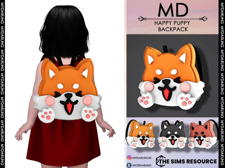 HAPPY PUPPY BACKPACK TODDLER
