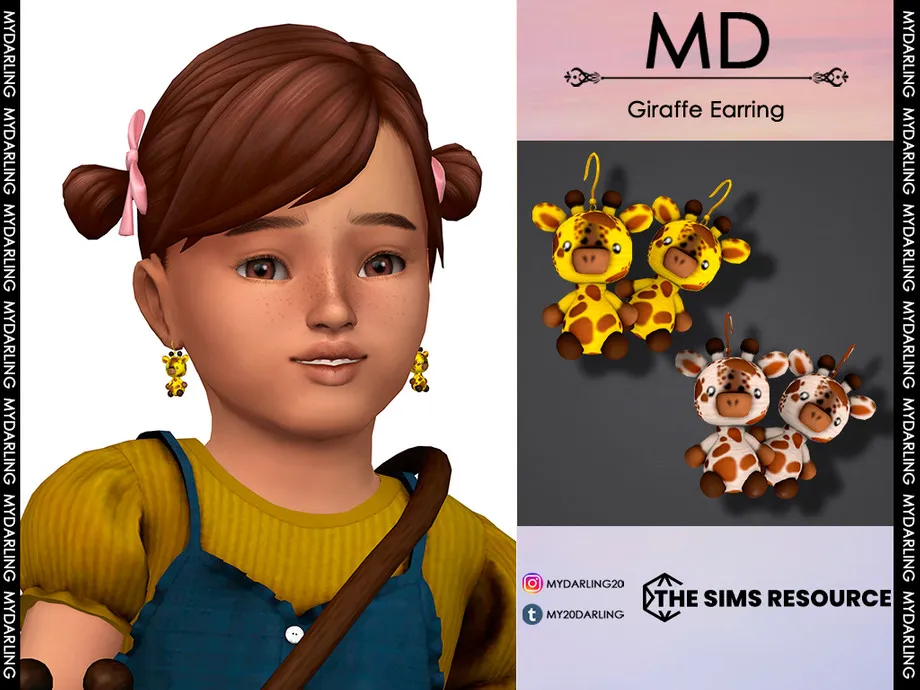Giraffe Earring toddler