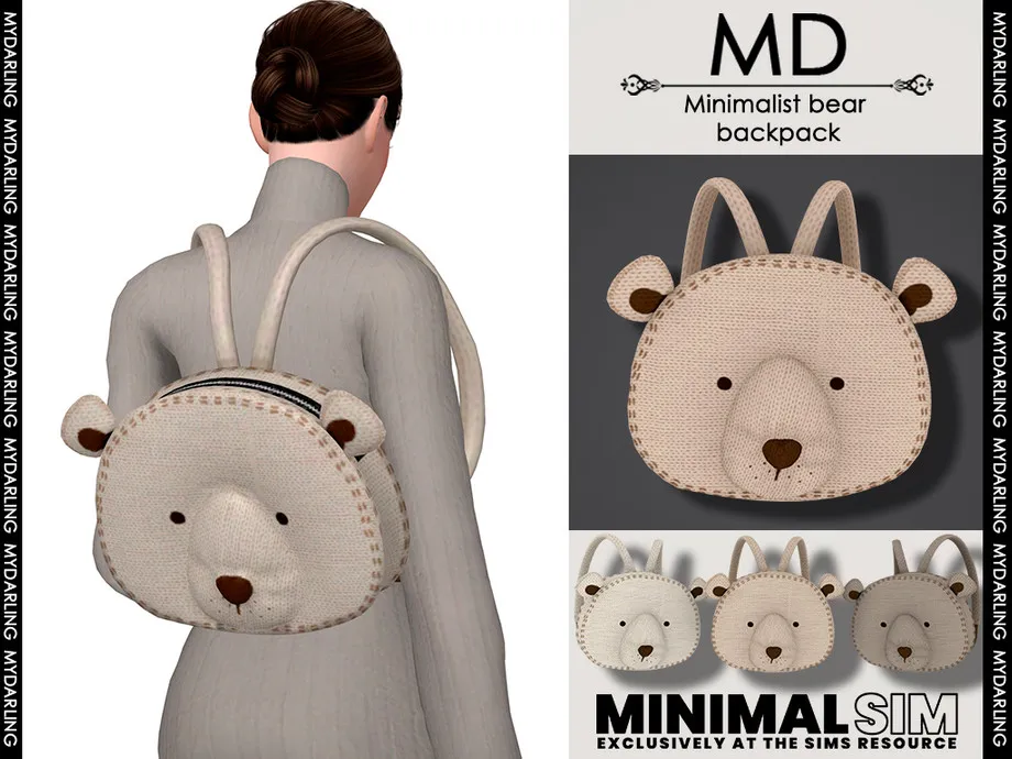 MinimalSim minimalist bear backpack Adult