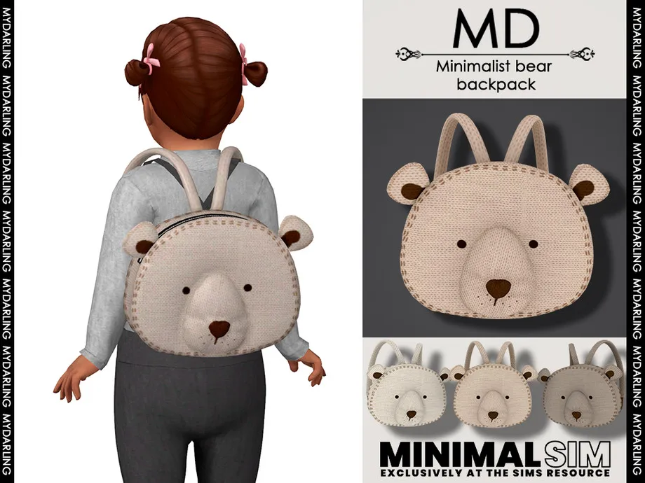 MinimalSim minimalist bear backpack toddler