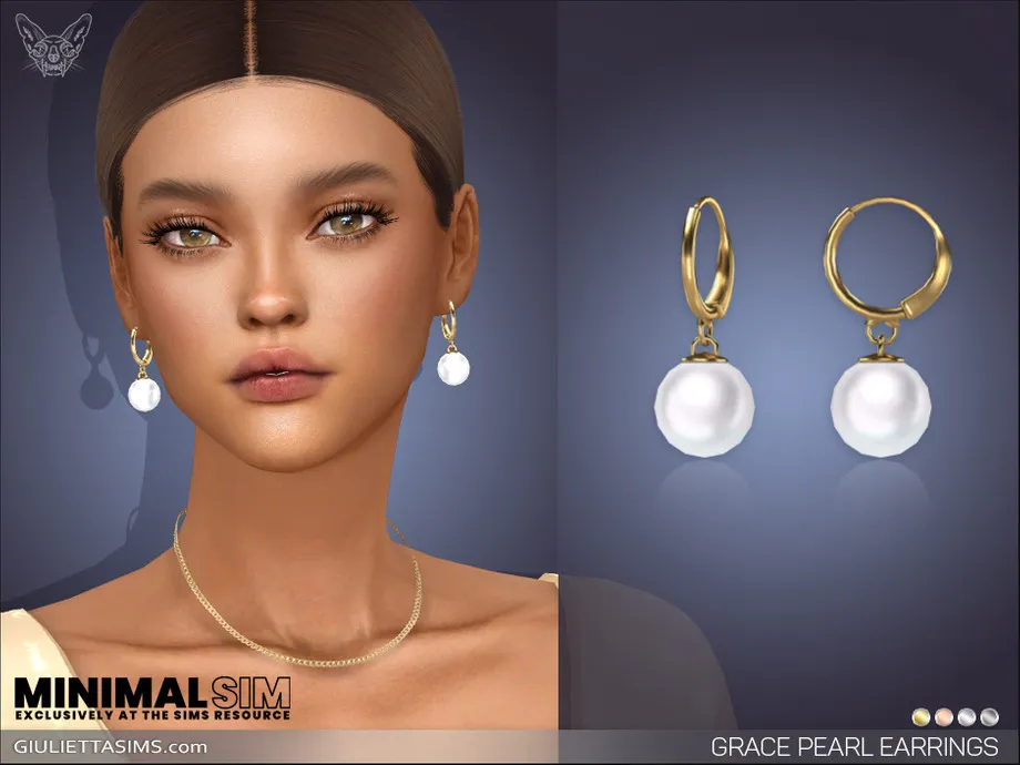 MinimalSim - Grace Pearl Earrings