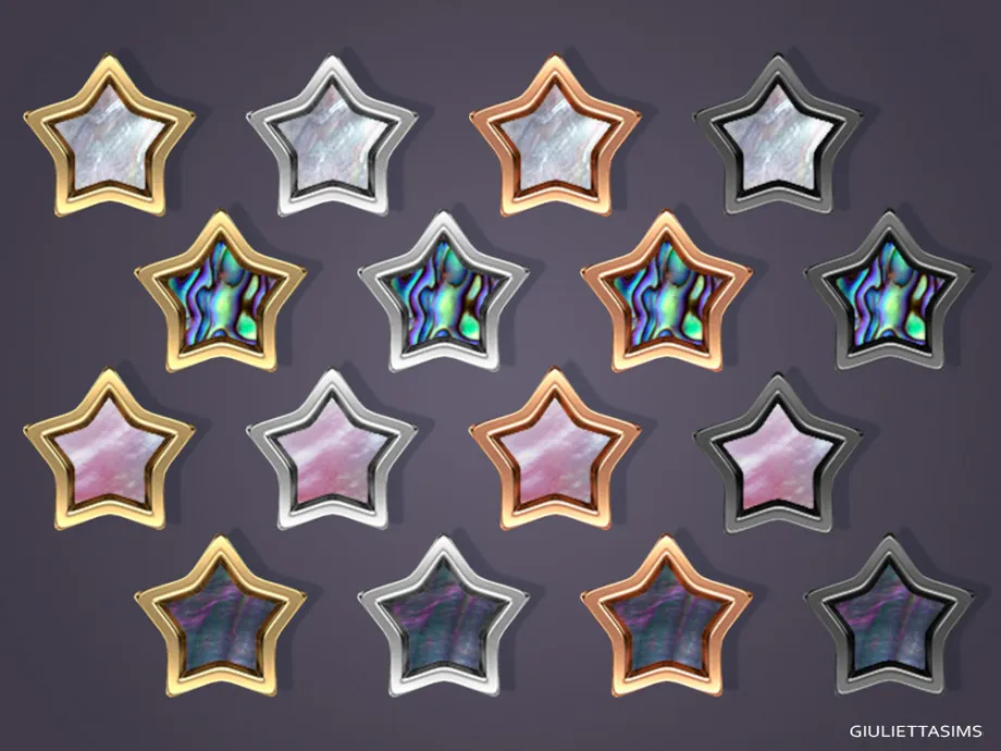 Star Mother Of Pearl Earrings