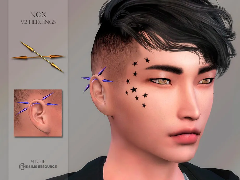 Nox V2 Piercings (Right Side)