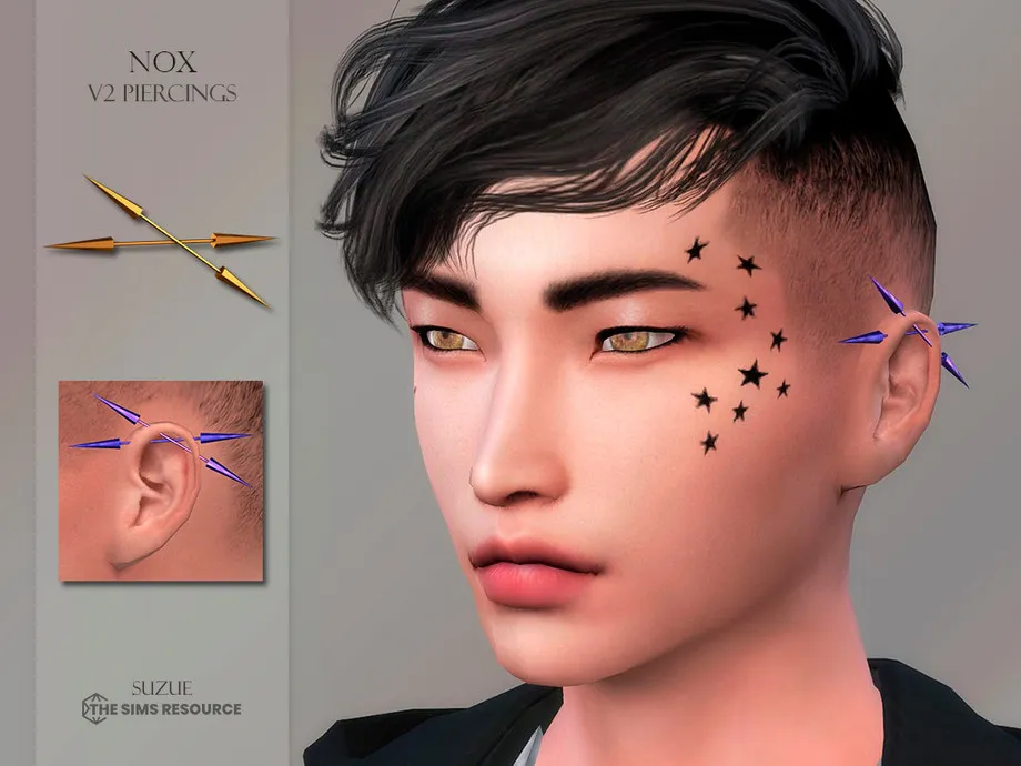 Nox V2 Piercings (Left Side)
