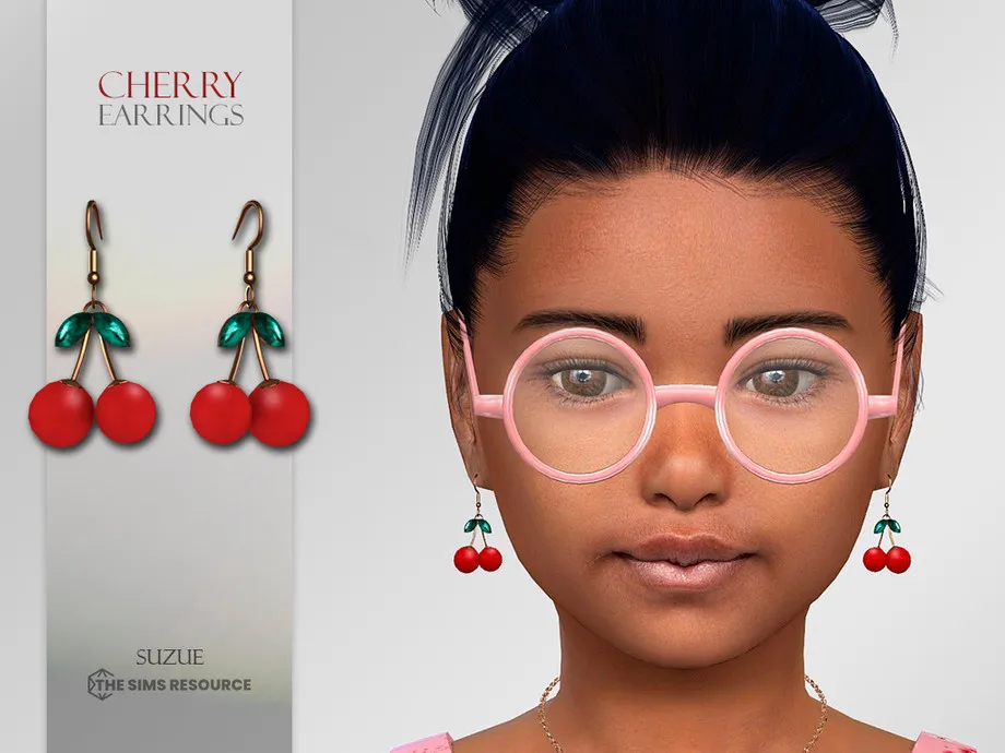 Cherry Earrings Child