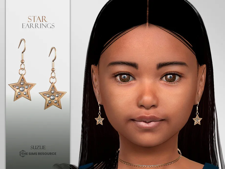 Star Earrings Child