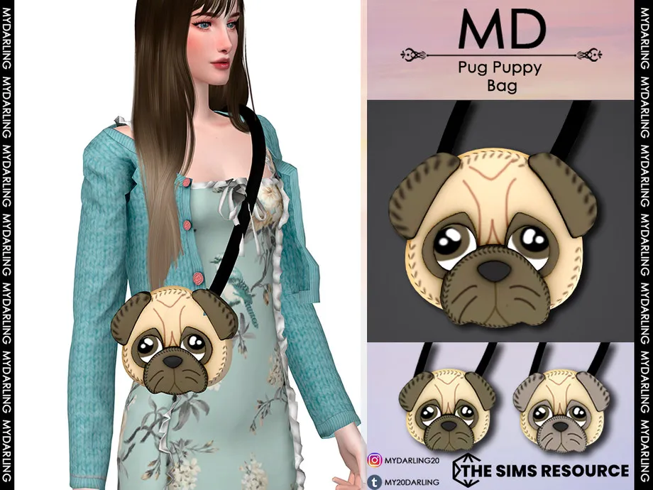 pug puppy bag Adult