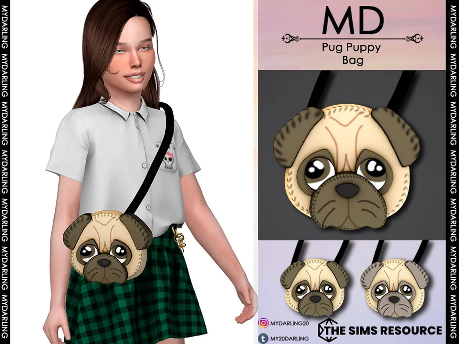 pug puppy bag Child