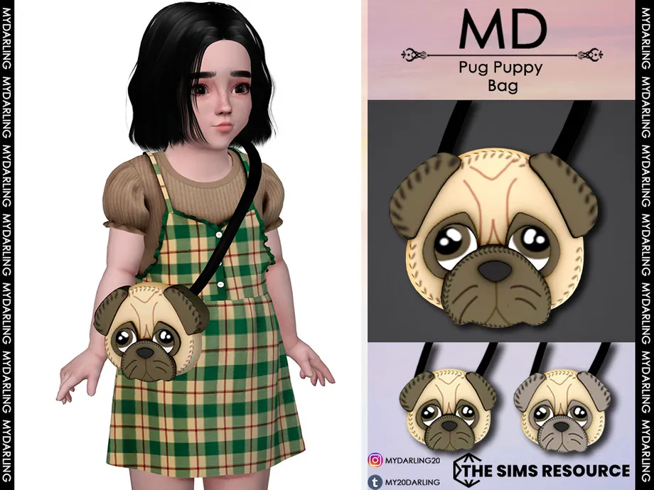 pug puppy bag Toddler