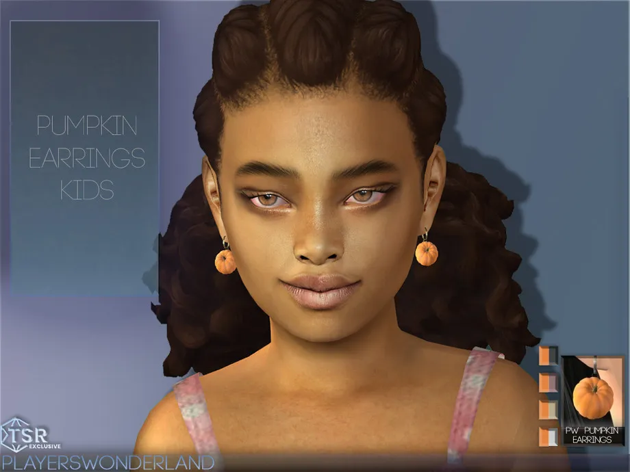 Pumpkin Earrings Kids