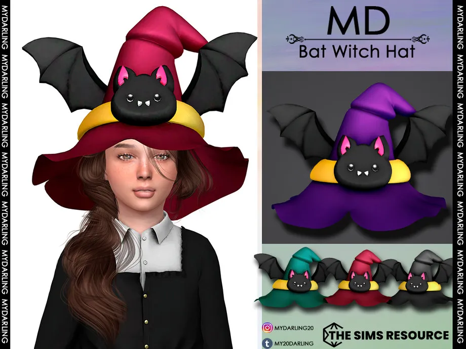 Bat Witch Hat CHILD