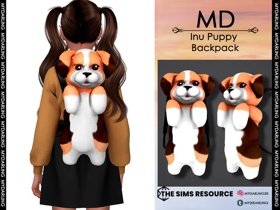 inu puppy backpack Child