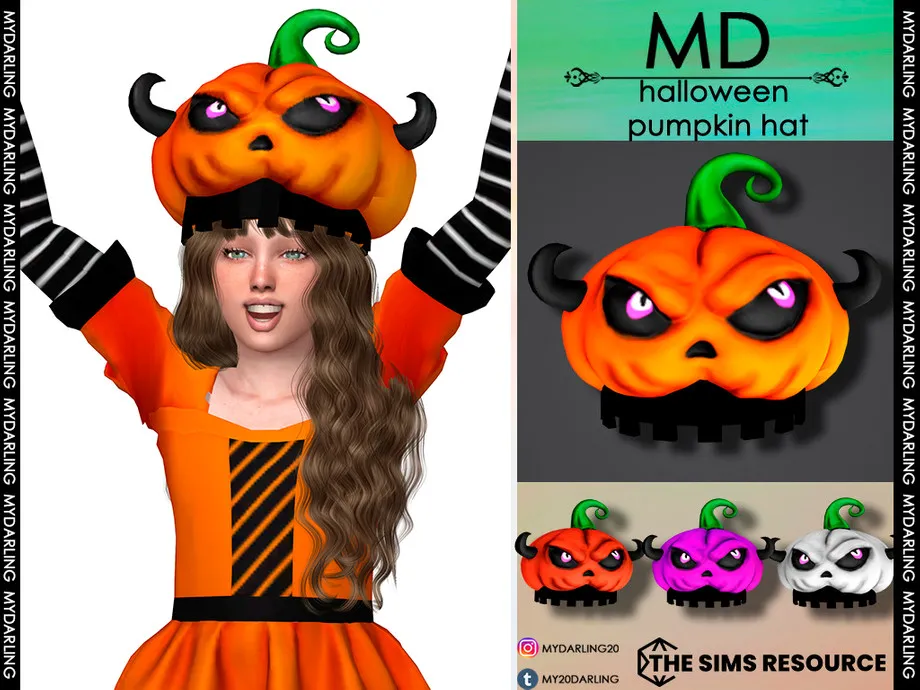 halloween pumpkin hat Child