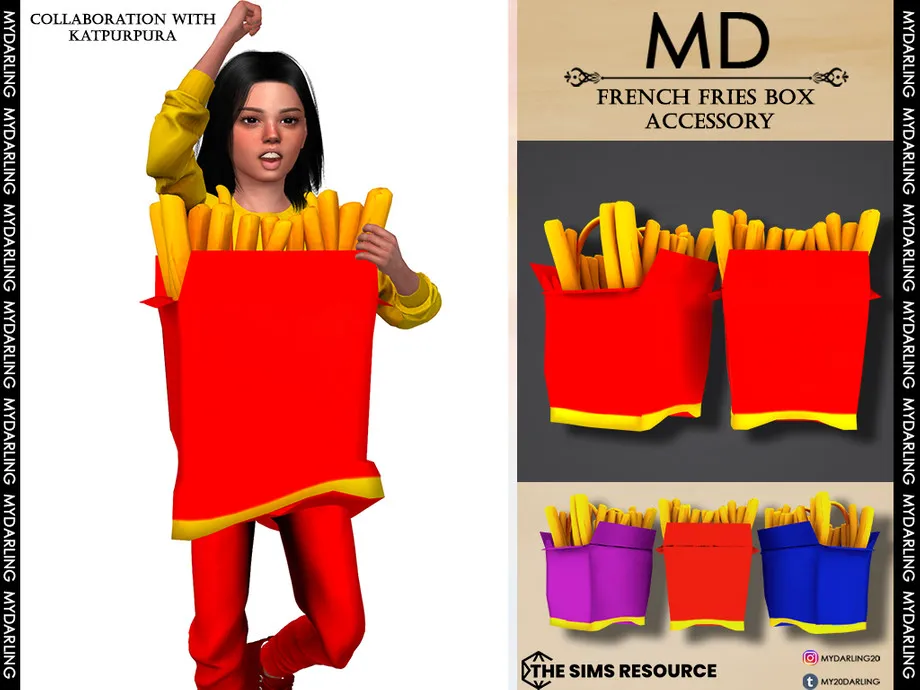 french fries box accessory