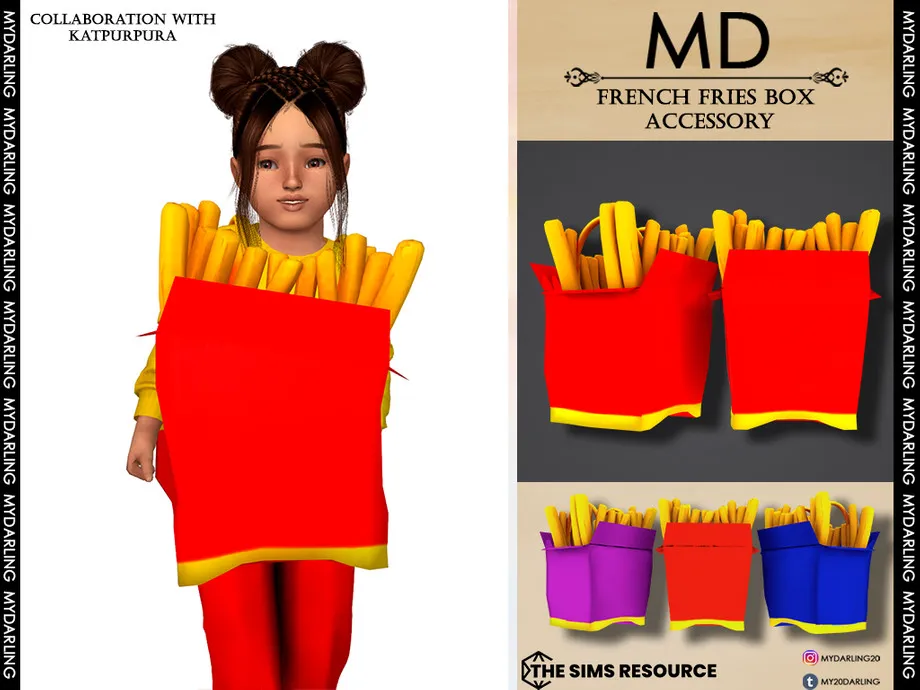 french fries box accessory toddler