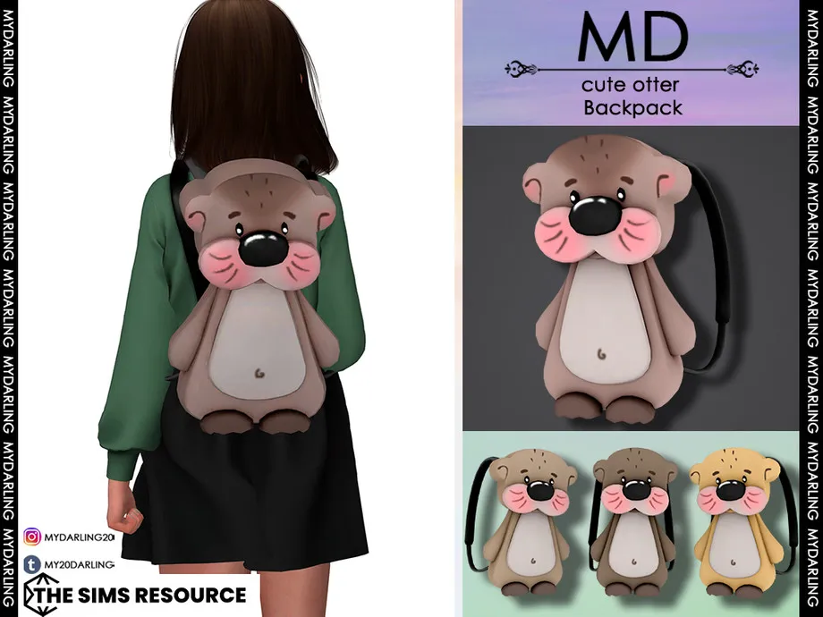 cute otter Backpack Child