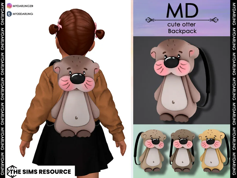 cute otter Backpack Toddler