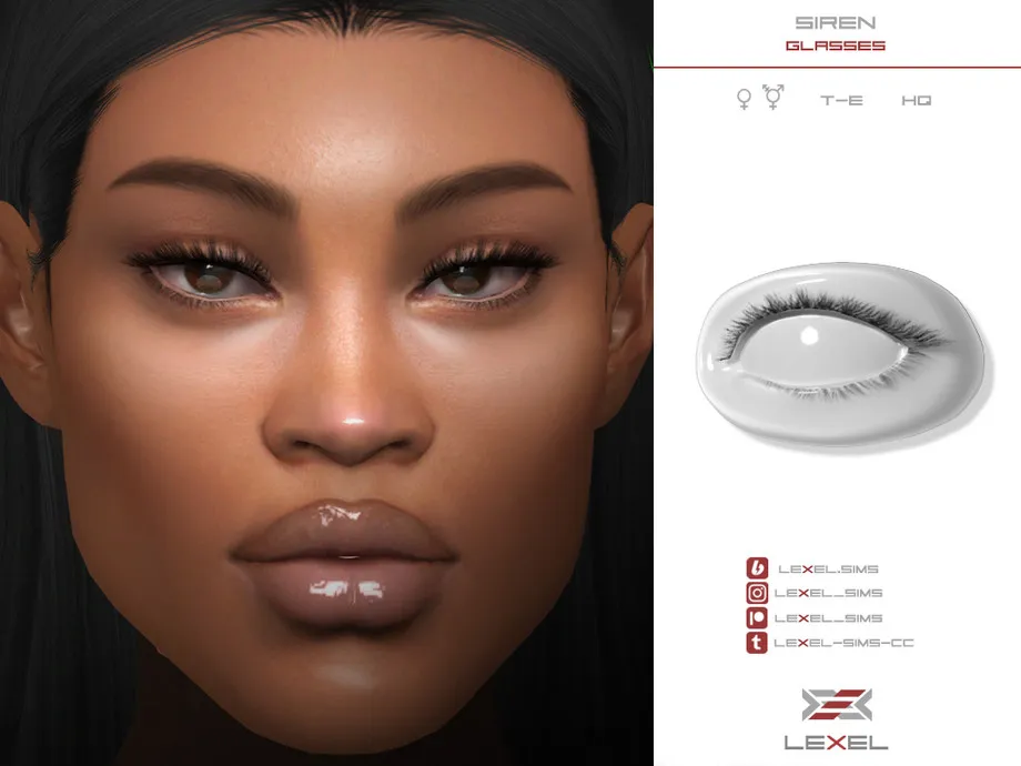 Siren 3D Eyelashes (Glasses category)