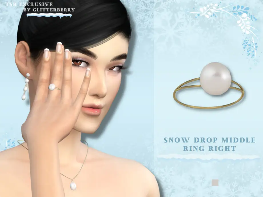 Snowdrop Middle Ring Right