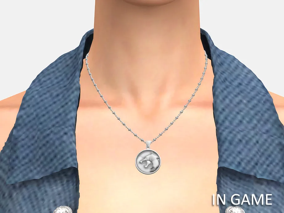 White Wolf Necklace (female)