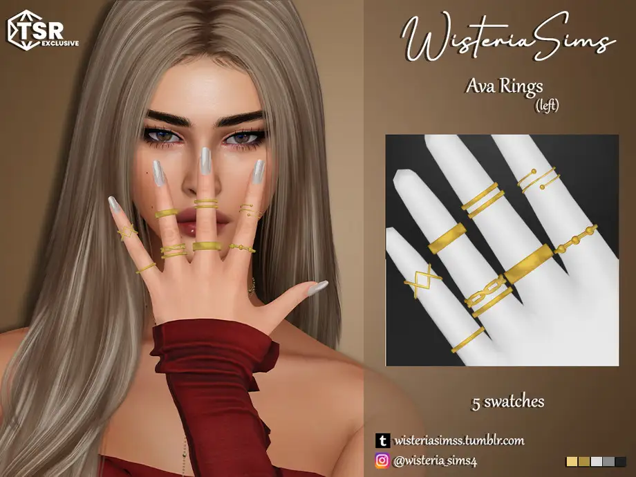 Ava Rings (left)
