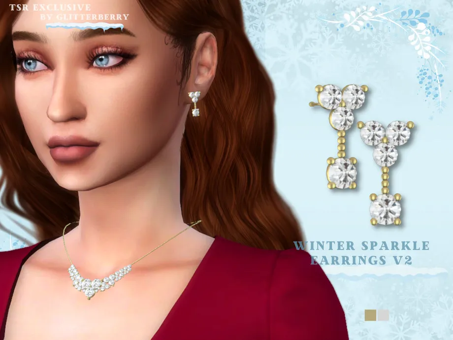 Winter Sparkle Earrings v2