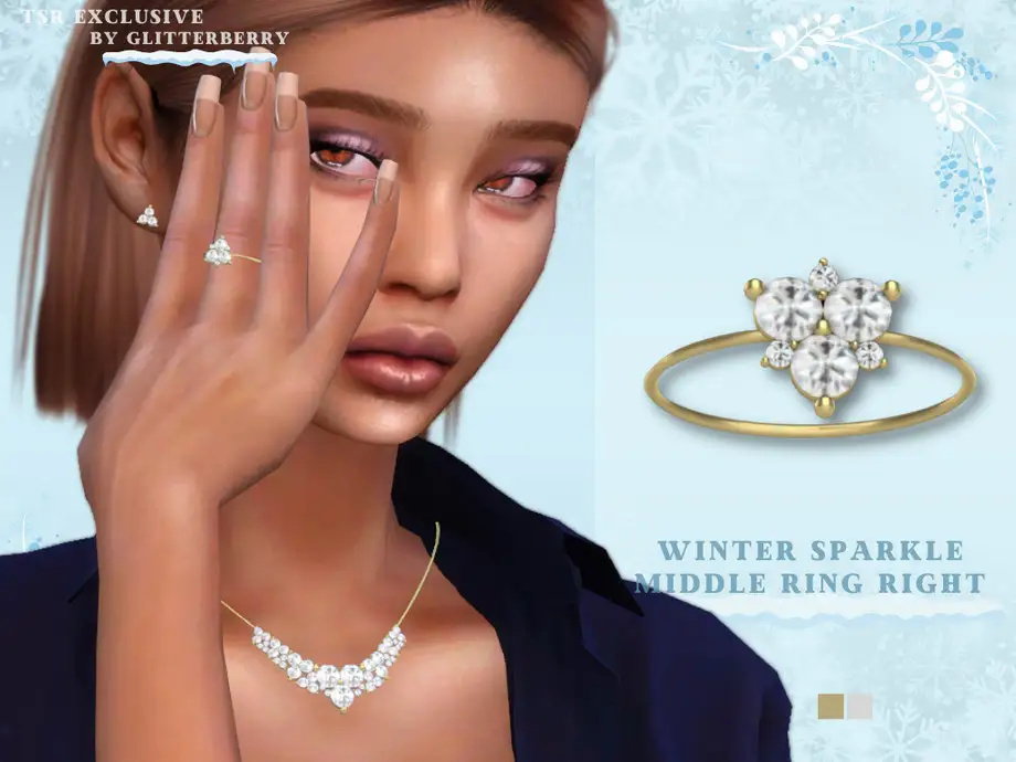 Winter Sparkle Middle Ring- RIGHT