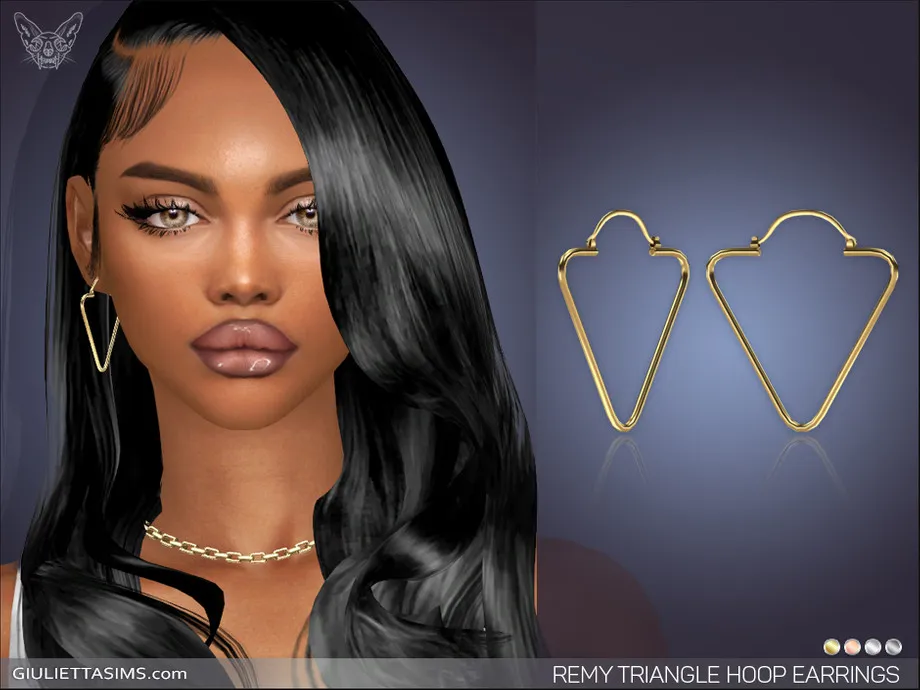 Remy Triangle Hoop Earrings