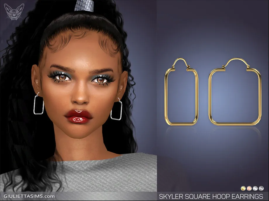 Skyler Square Hoop Earrings