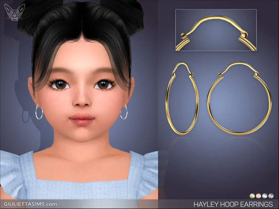 Hayley Hoop Earrings For Toddlers