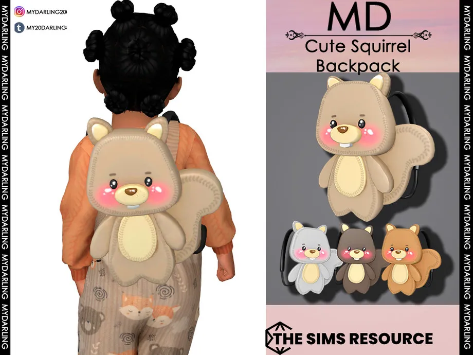 cute squirrel backpack Toddler