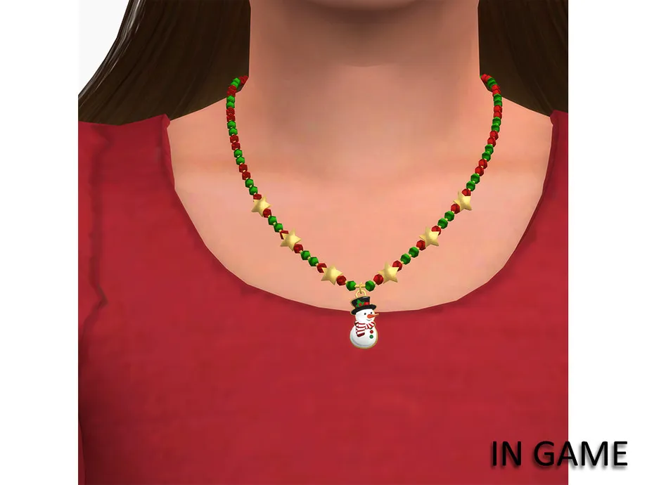 Snowman Necklace (child)