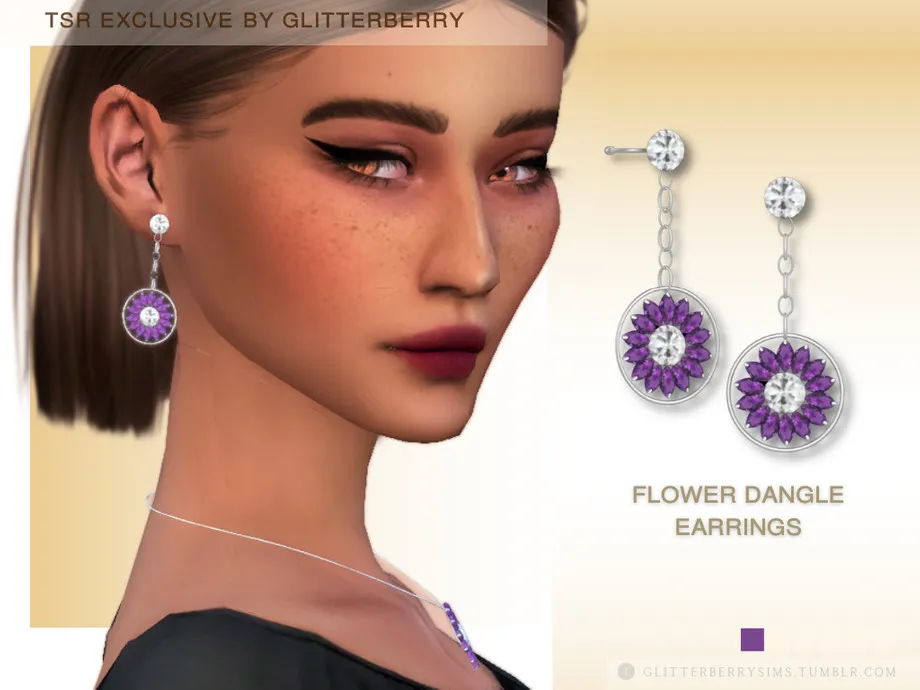 Flower Dangle Earrings