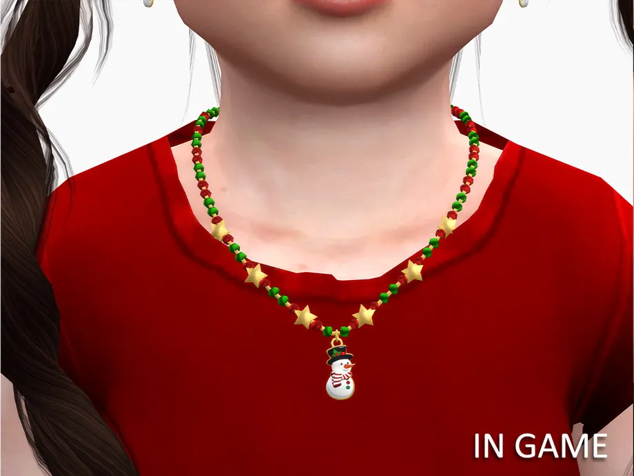 Snowman Necklace (toddler)