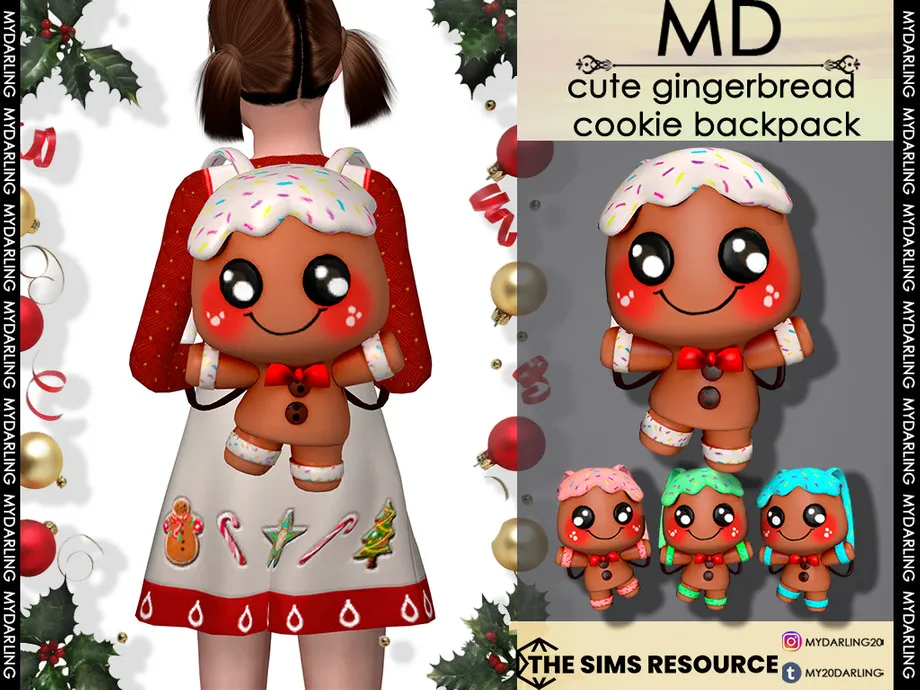 cute gingerbread cookie backpack Child