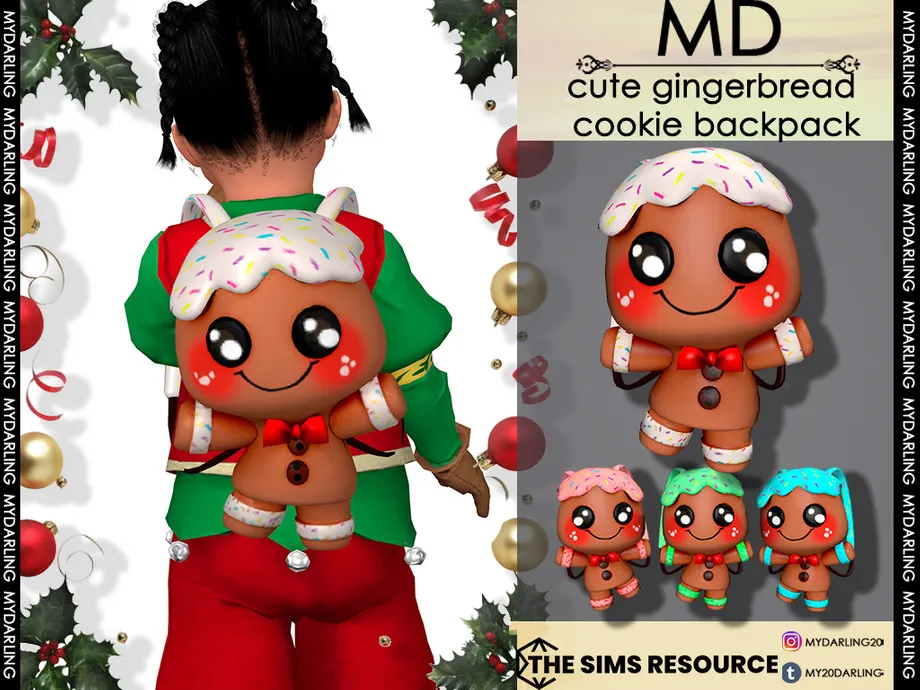 cute gingerbread cookie backpack toddler