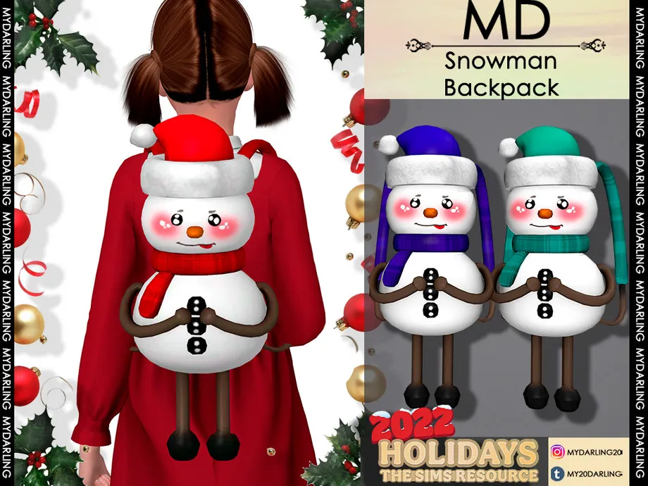 Snowman Backpack CHILD