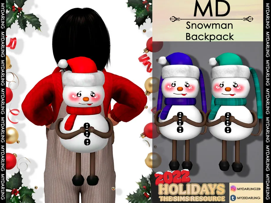 Snowman Backpack Toddler