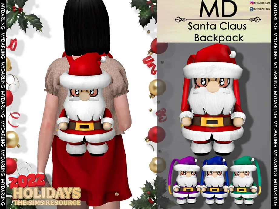 Santa claus backpack Child