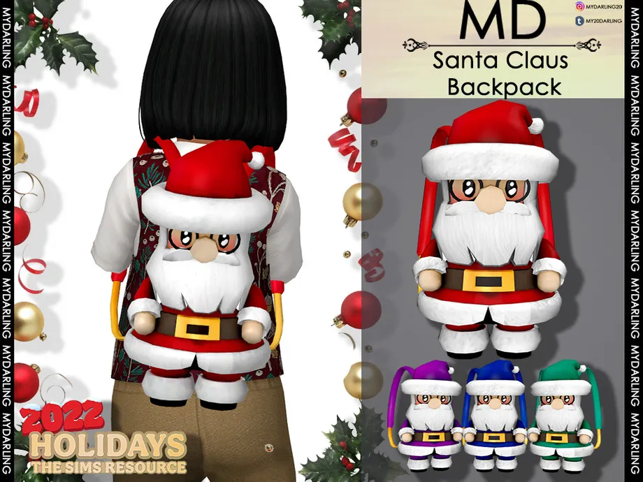 Santa claus backpack Toddler