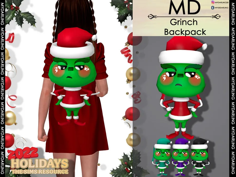 Grinch Backpack Child