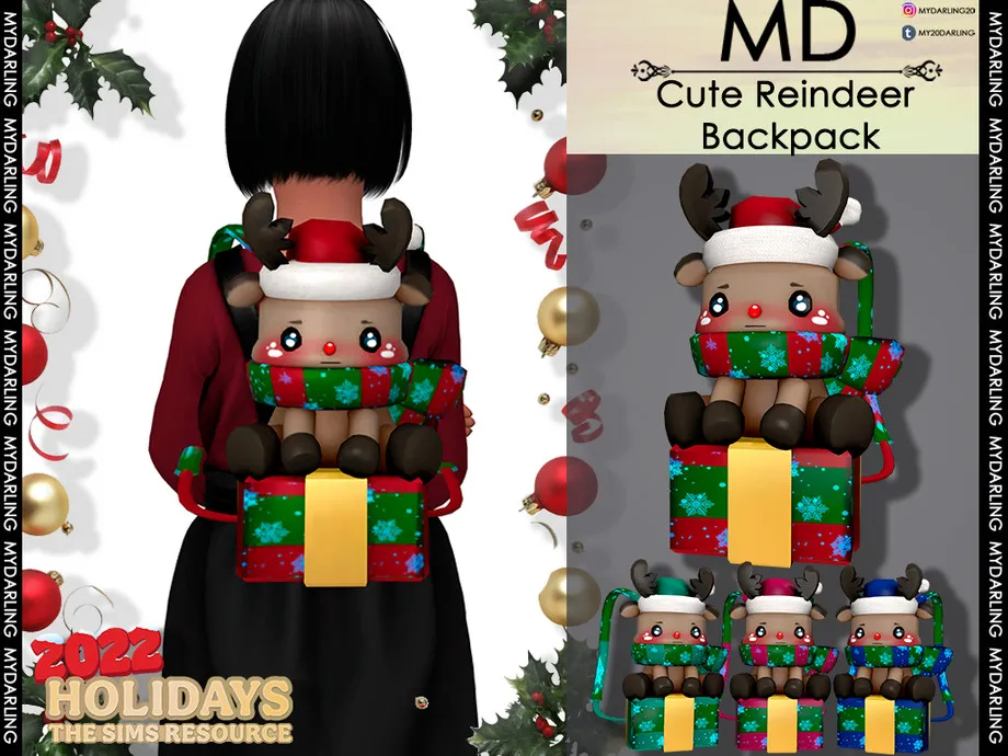 cute reindeer backpack Child