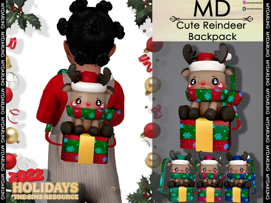cute reindeer backpack Toddler