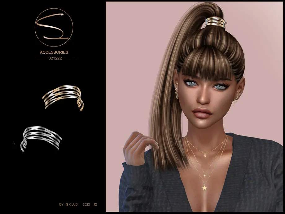 Metal hair accessories by S-CLUB